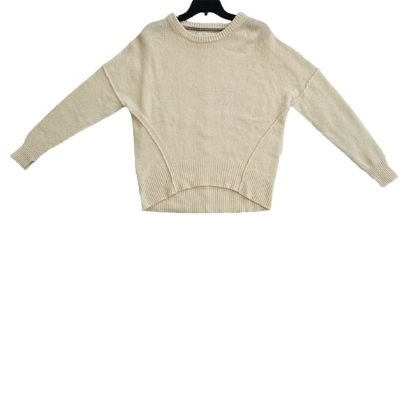 Brochu Walker Womens Classic Crew Neck Ultra Soft Cream Cashmere Sweater Size XS - Picture 4 of 11